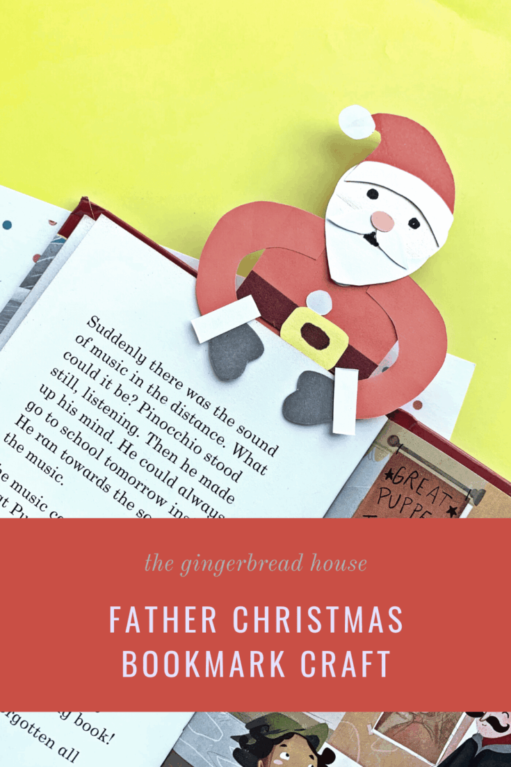 father christmas bookmark craft