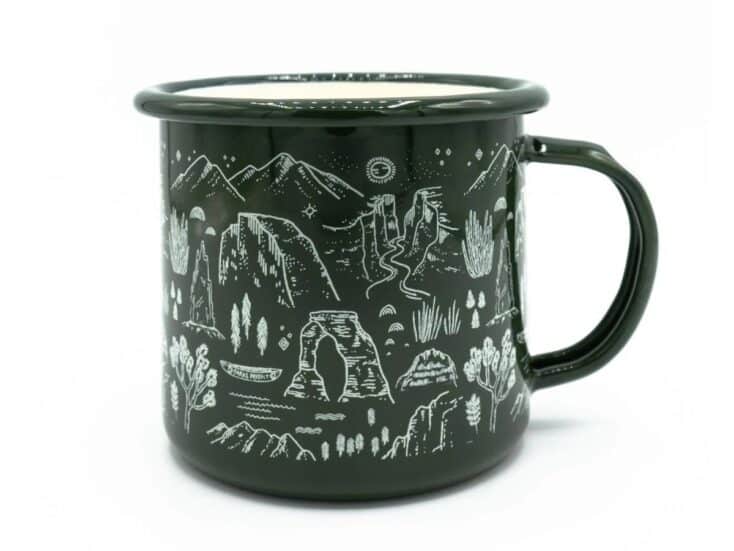 green national parks mug