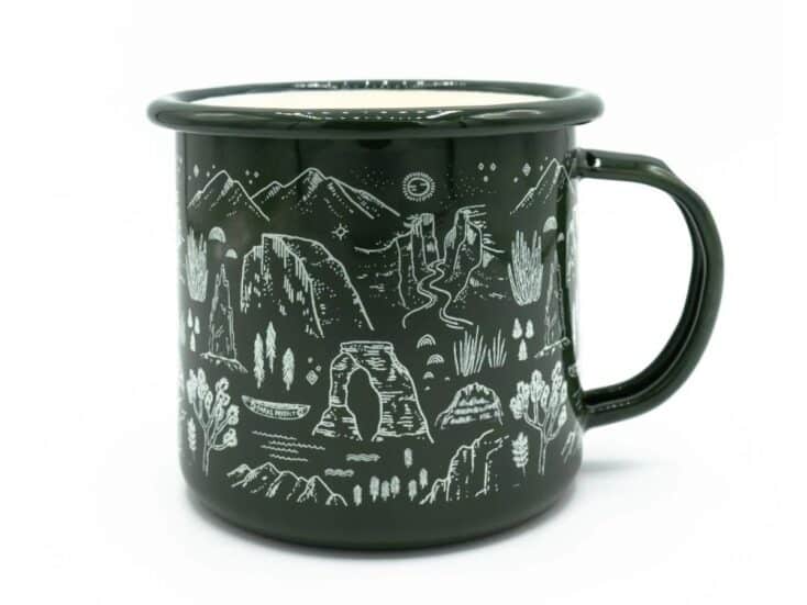 green national parks mug
