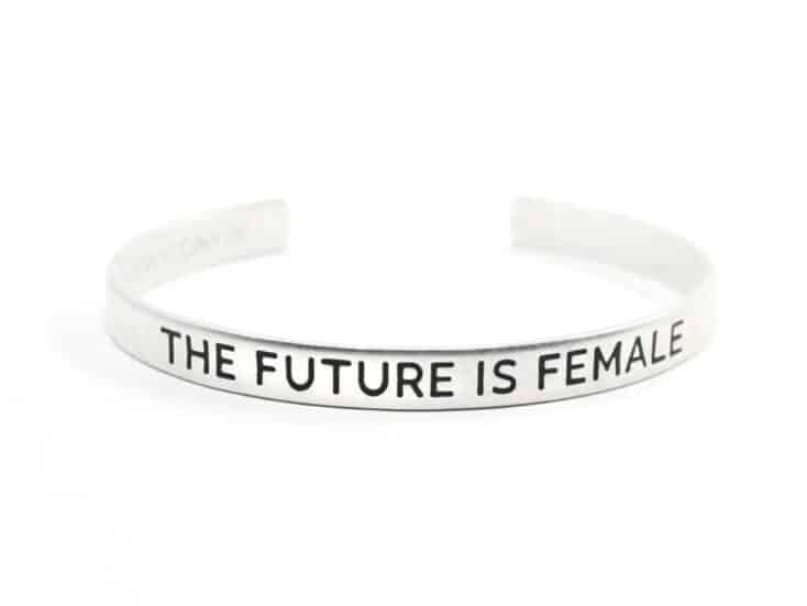 future is female silver bracelet