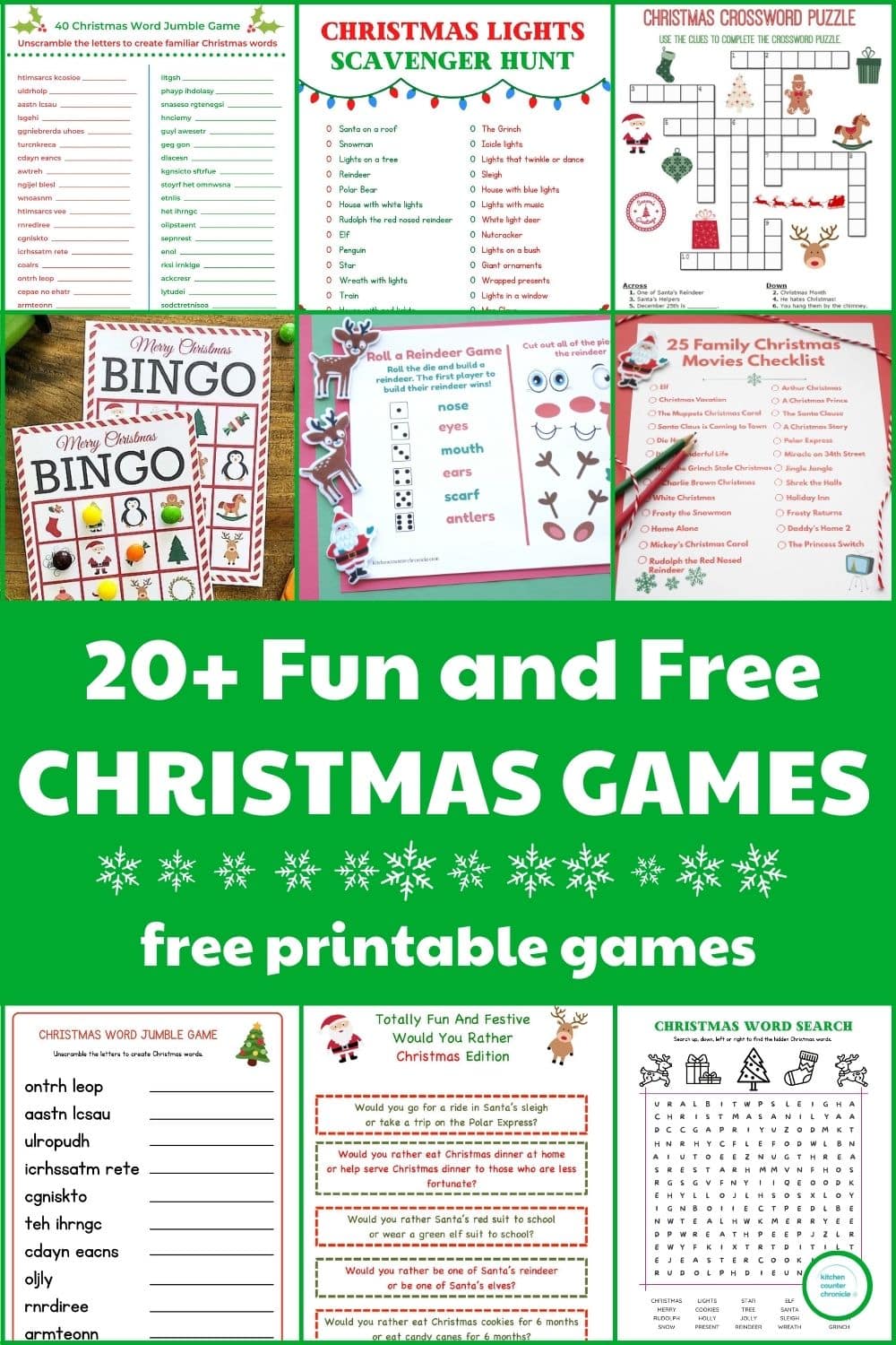 Christmas Would You Rather Free Printable - The Crafting Chicks