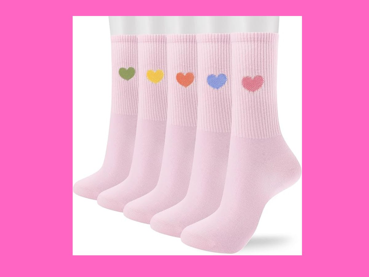 cute valentine socks for older girls