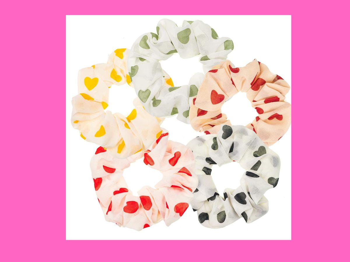 heart scrunchies for valentine's day