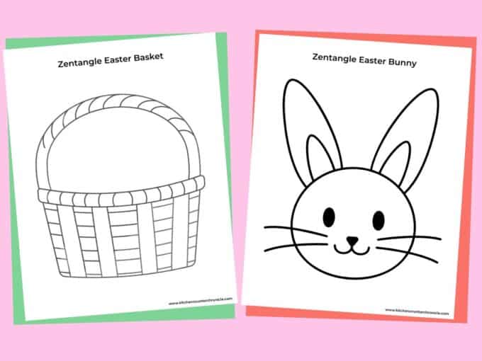 Easy Easter Zentangle Patterns and Easter Templates