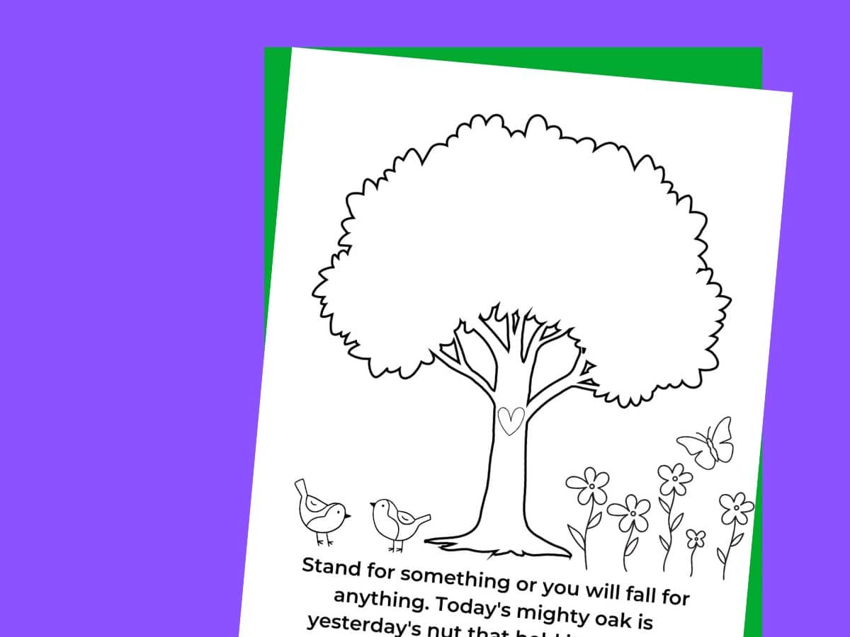 print out of rosa parks quote coloring page