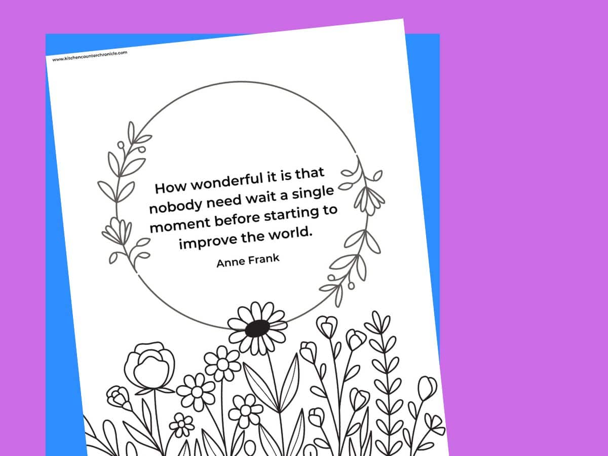 printable of rosa parks quote coloring page for International women's day