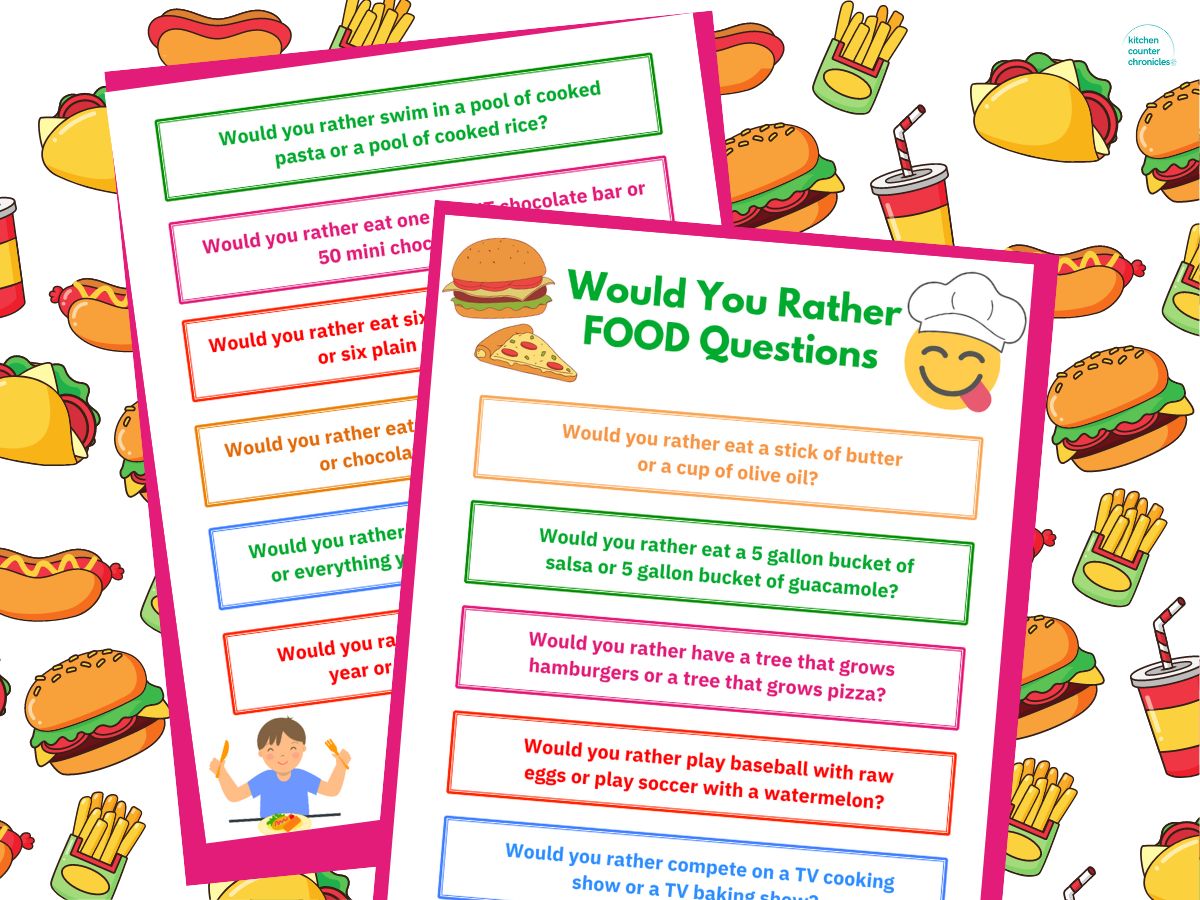 Would You Rather! Food Edition! Pt.2 - Quiz