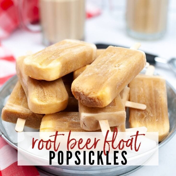 root beer float popsicles
