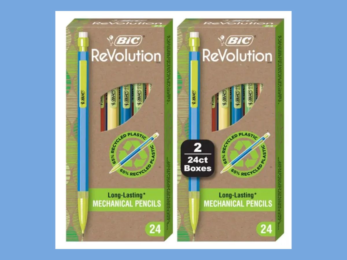 2 boxes of bic revolutions mechanical pencils