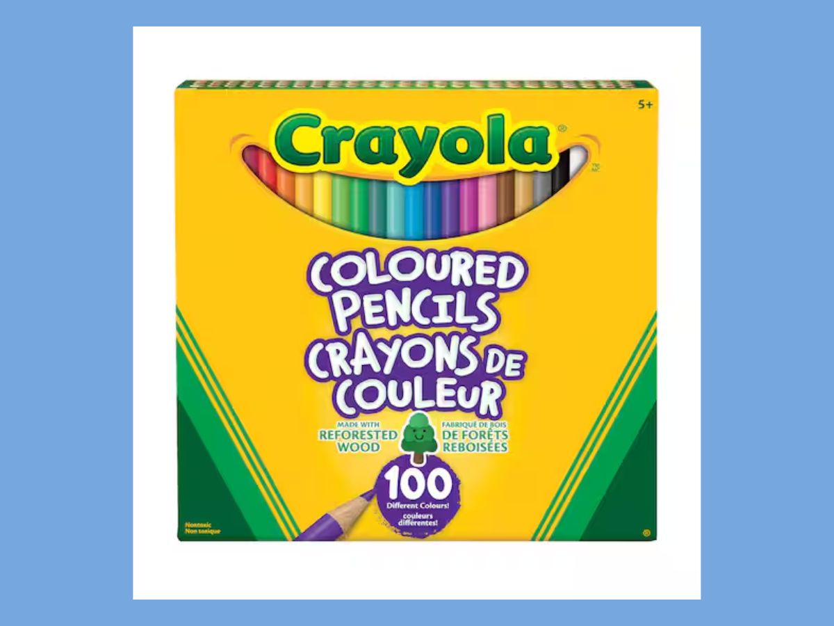 box of crayola pencil crayons