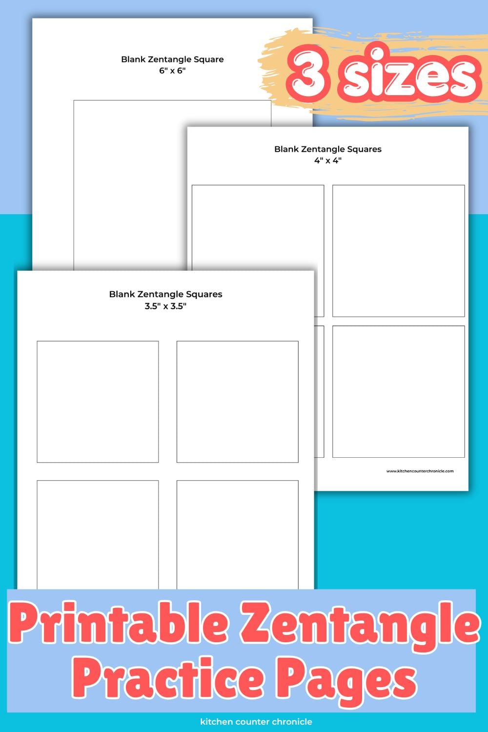 3 printable zentangle practice sheets free printable