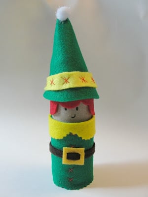 toilet paper roll elf final standing on table
