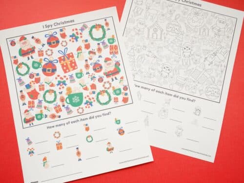 2 Free Printable Christmas I Spy Games