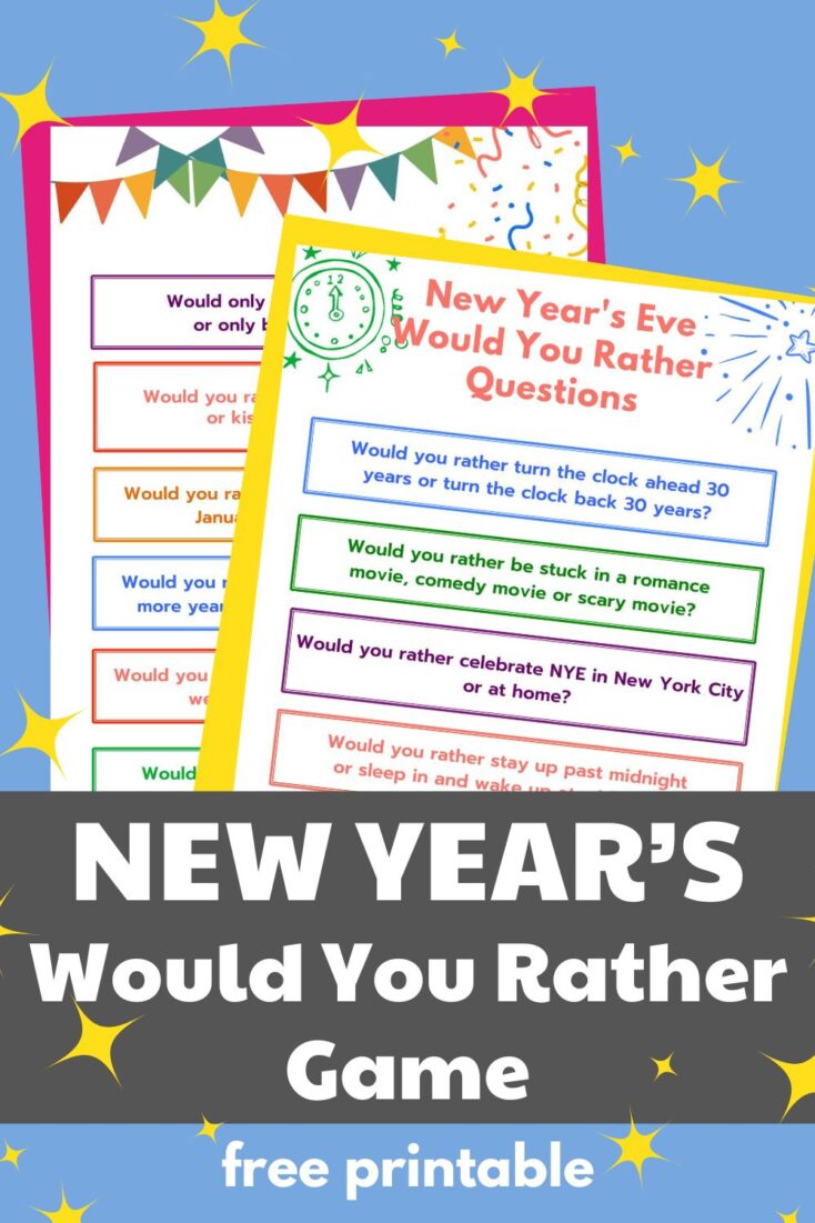 new years eve would you rather questions and game pin image