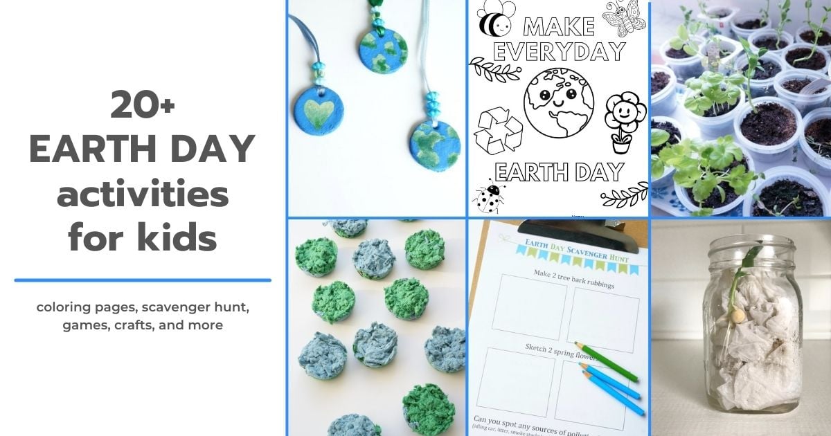 collage of earth day activities for kids new social image