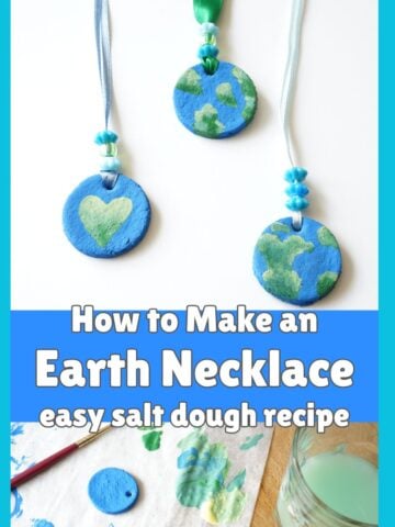 featured image for Earth Day necklace craft project