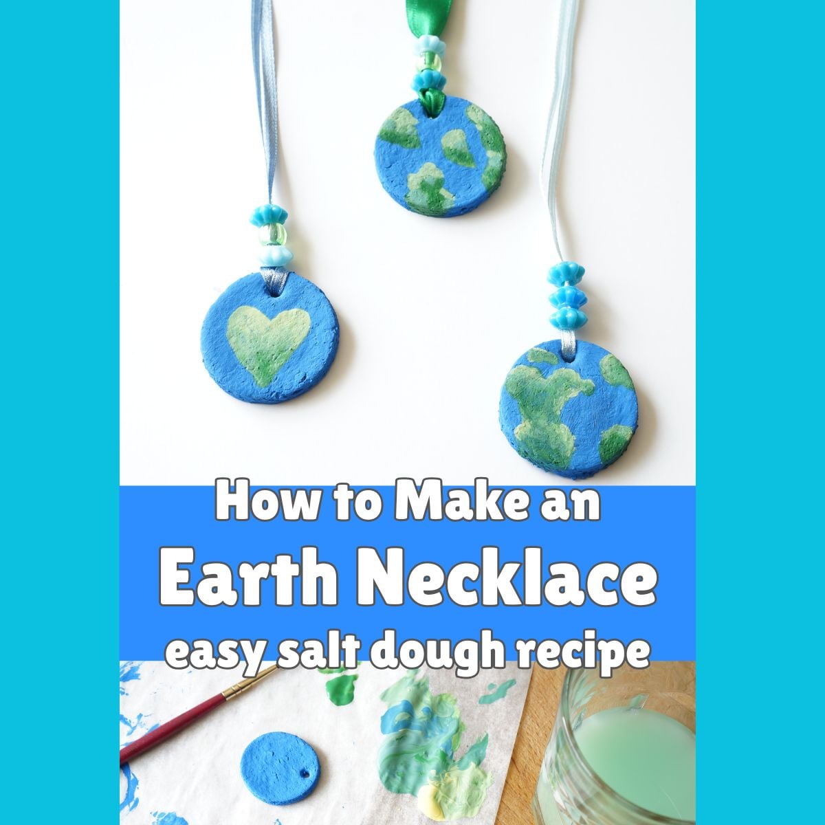 featured image for Earth Day necklace craft project