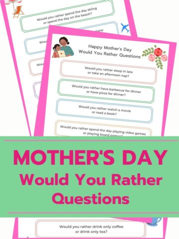 Mother's Day Would You Rather Questions for Kids featured image
