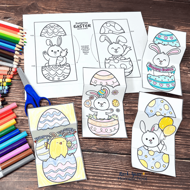 printable easter surprise cards for kids