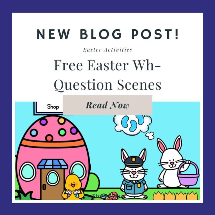 Sheet of Easter Wh- questions for kids