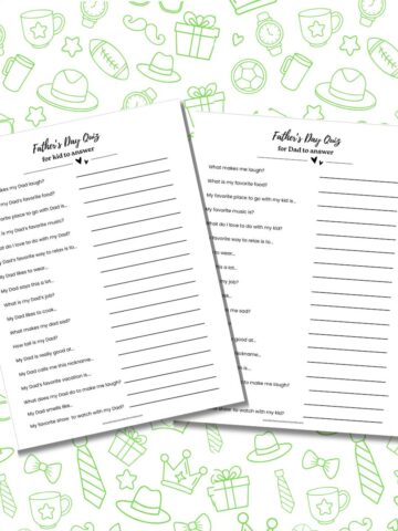 printable father's day quiz featured image