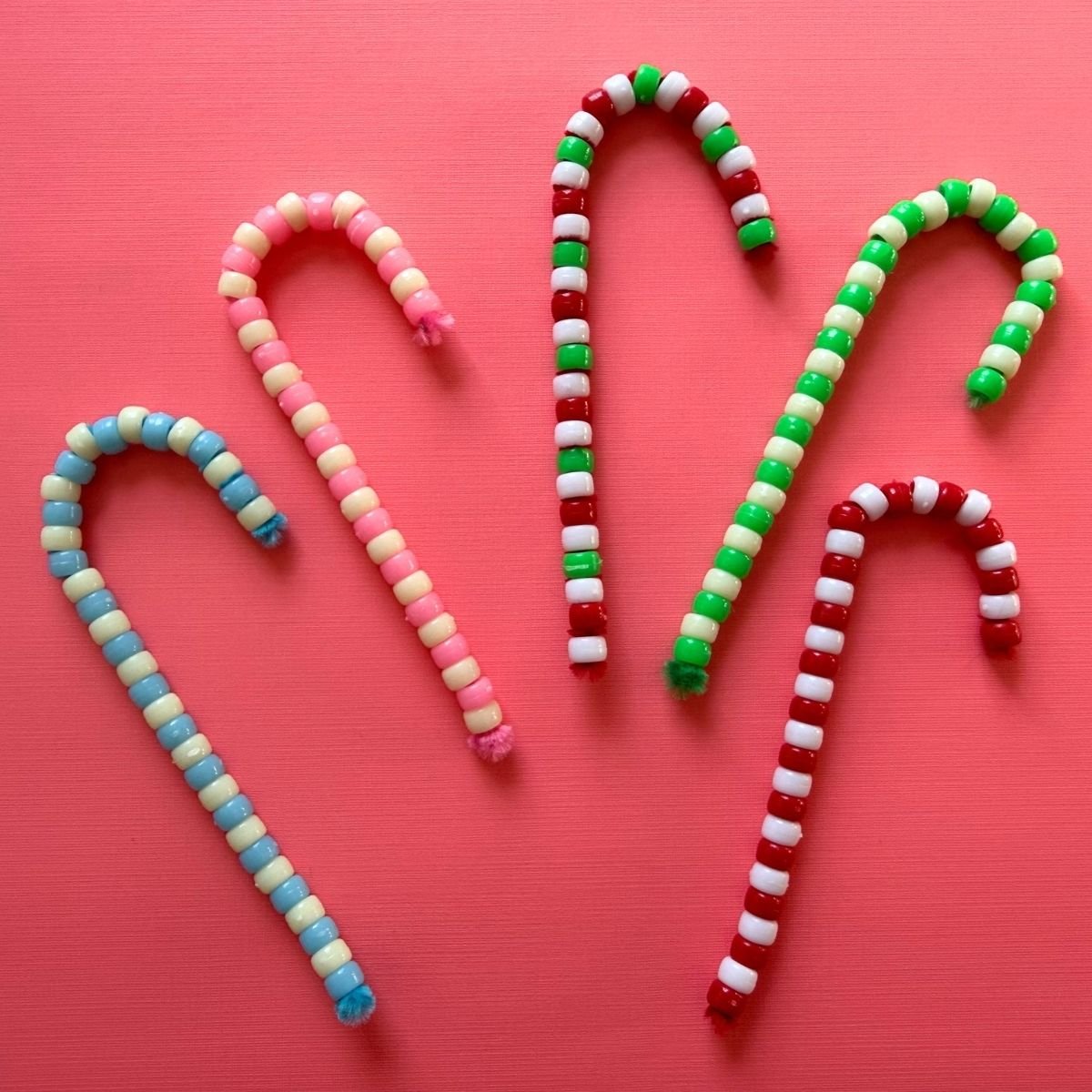 featured image for beaded candy cane craft project