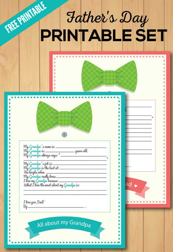 printable all about my grandpa answer sheet for kids